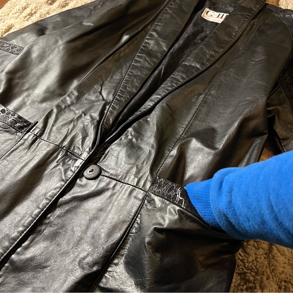 G lll Genuine Leather Jacket Vintage Leather Authentic - Picture 13 of 14